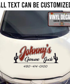 Personalized Genuine Junk Lettering Vinyl Sticker 10805