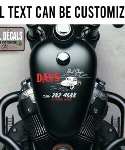 Personalized Rod Shop Sticker 12066