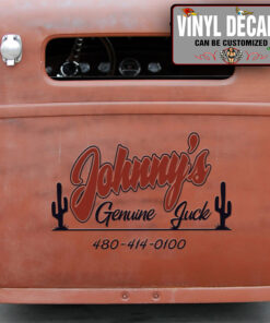 Personalized Genuine Junk Lettering Vinyl Sticker 10805