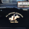 Personalized Rodeo Cowboy Bull Riding Sticker 11930