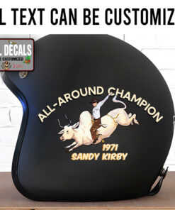 Personalized Rodeo Cowboy Bull Riding Sticker 11930