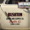 Personalized Grain And Supply Lettering Vinyl Sticker 10795