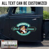 Personalized Grumpy Garage Lettering Vinyl Sticker 10729
