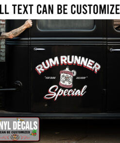 Personalized Rum Runner Special Sticker 11674