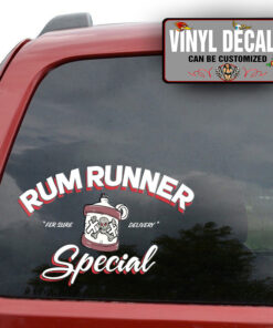 Personalized Rum Runner Special Sticker 11674