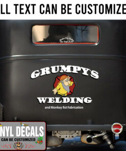 Personalized Grumy Welding Sticker 10984