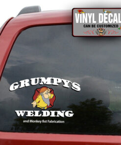 Personalized Grumy Welding Sticker 10984
