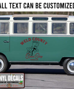 Personalized Running Piston Lettering Sticker 11516