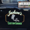 Personalized Running Piston Lettering Sticker 11876