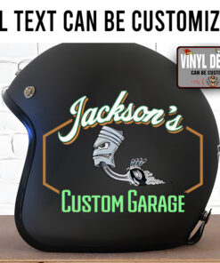 Personalized Running Piston Lettering Sticker 11876