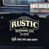 Personalized Rustic Loggin Co Sticker 11604