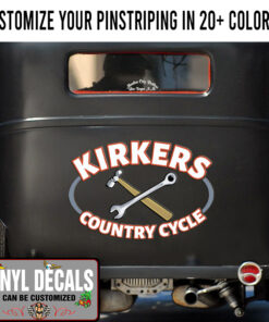Personalized Hammer And Wrench Garage Lettering Sticker 12101