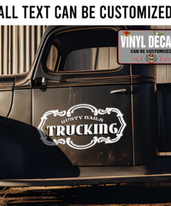 Personalized Rusty Balls Trucking Sticker 11663