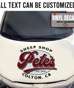 Personalized Hand Paint Hot Rod Art Sticker 11451