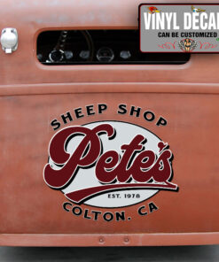 Personalized Hand Paint Hot Rod Art Sticker 11451