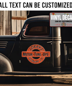 Personalized Rusty Lettering Sticker 11706