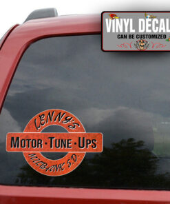 Personalized Rusty Lettering Sticker 11706