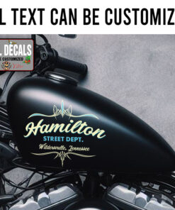 Personalized Hand Paint Street Rod Lettering Sticker 12075