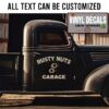 Personalized Rusty Nutz Garage Sticker 12039