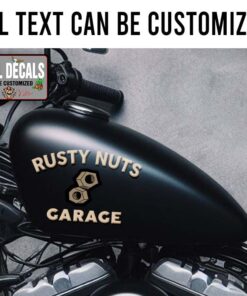 Personalized Rusty Nutz Garage Sticker 12039