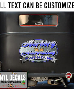 Personalized Harvesting Logo Lettering For Truck Vinyl Sticker 10831