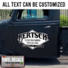 Personalized Harvesting Logo Lettering For Truck Vinyl Sticker 10832