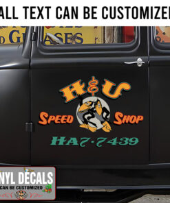 Personalized Heckle And Jeckle Hot Rod Sticker 11478