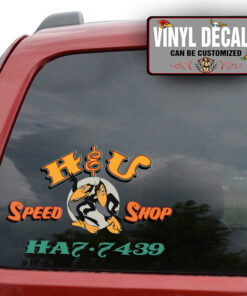 Personalized Heckle And Jeckle Hot Rod Sticker 11478