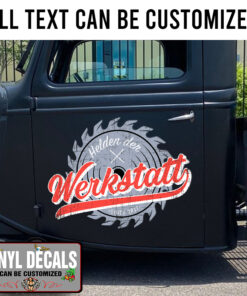 Personalized Saw Blade Lettering Sticker 11310