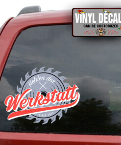 Personalized Saw Blade Lettering Sticker 11310