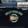 Personalized Holley Speed Shop Hot Rod Garage Pickup Truck Lettering Vinyl Sticker 10198