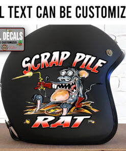 Personalized Scrappile Rat Welding Lettering Sticker 11920