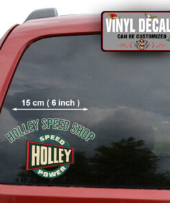 Personalized Holley Speed Shop Hot Rod Garage Pickup Truck Lettering Vinyl Sticker 10198