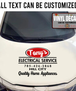 Personalized Home Appliance Lettering Vinyl Sticker 10791