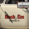 Personalized Hook Em Sticker 11682