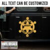 Personalized Sheriff Lettering Sticker 11759