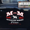 Personalized Horse Farm Lettering Sticker 11431