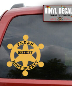Personalized Sheriff Lettering Sticker 11759