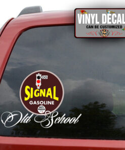 Personalized Signal Gasoline Old School Hot Rod Sticker 11444