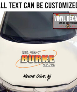 Personalized Simple Lettering For Truck Vinyl Sticker 10638