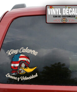 Personalized Hot Rod Bird America Flag Sticker 10963