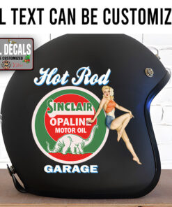 Personalized Sinclair And Pinup Girl Lettering Sticker 11886