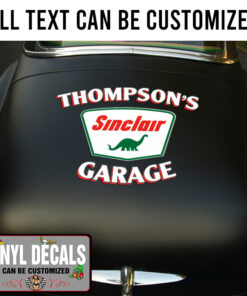 Personalized Sinclair Vehicle Lettering Vinyl Sticker 10814