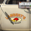 Personalized Hot Rod Bird Auto Salvage Lettering Vinyl Sticker 10869