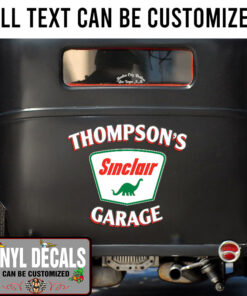 Personalized Sinclair Vehicle Lettering Vinyl Sticker 10814
