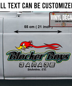 Personalized Hot Rod Bird Lettering For Truck Vinyl Sticker 10308