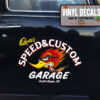 Personalized Hot Rod Bird Lettering Hand Paint Vinyl Sticker 10322