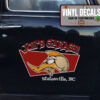 Personalized Hot Rod Bird Lettering Vinyl Sticker 10552