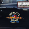Personalized Hot Rod Bird Lettering Vinyl Sticker 10575