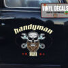 Personalized Skull Crossing Wrench Sticker 12010